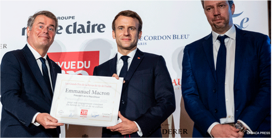F.V. : " Emmanuel Macron, Président œnophile : «Un repas sans vin est un peu triste» "