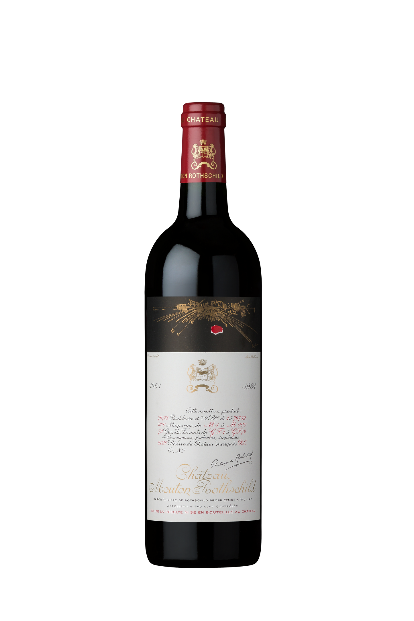 CHATEAU MOUTON ROTHSCHILD, 1961 (シャトー・ムートン・ロートシルト、1961)