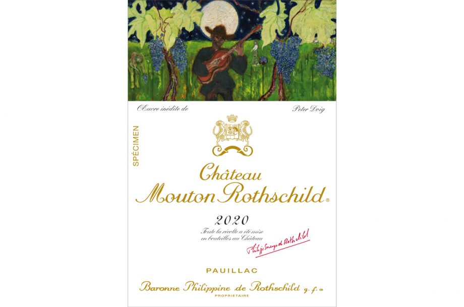 D. : " Mouton Rothschild reveals 2020 label by Peter Doig "
