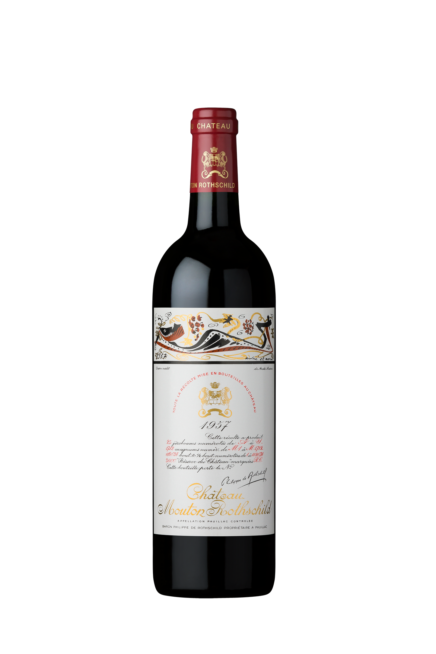 CHATEAU MOUTON ROTHSCHILD, 1957 (シャトー・ムートン・ロートシルト、1957)