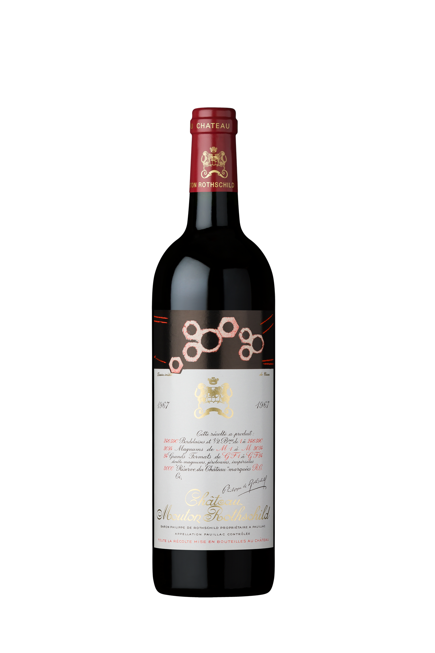 CHATEAU MOUTON ROTHSCHILD, 1967 (シャトー・ムートン・ロートシルト、1967)