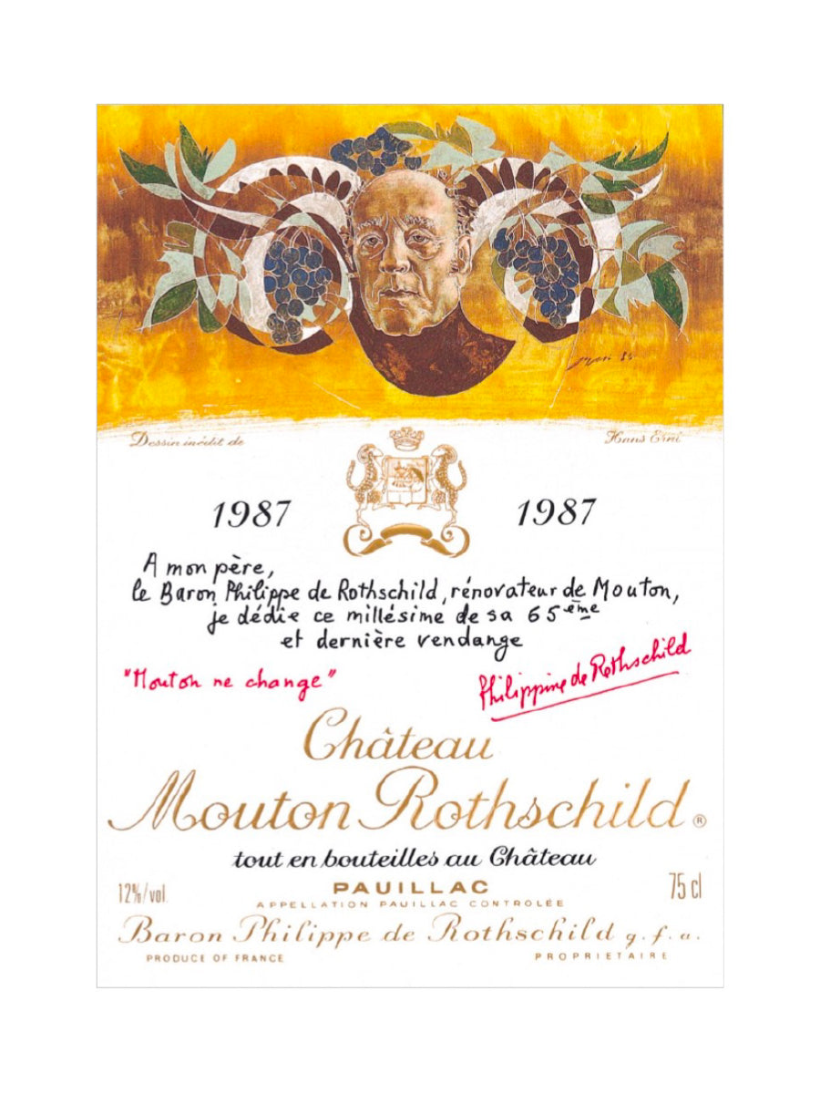 CHATEAU MOUTON ROTHSCHILD, 1987 (シャトー・ムートン・ロートシルト、1987)